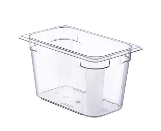 Cubeta Basic policarbonato GN 1/4 h. 150 mm. 3,8 litros