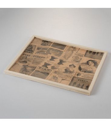 Mantel de papel antigrasa vintage mediano Newsfood de Effimer (2000 uds.)