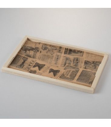 Mantel de papel antigrasa vintage pequeño Newsfood de Effimer (5000 uds.)