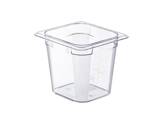Cubeta Basic policarbonato GN 1/6 h. 150 mm. 2,3 litros